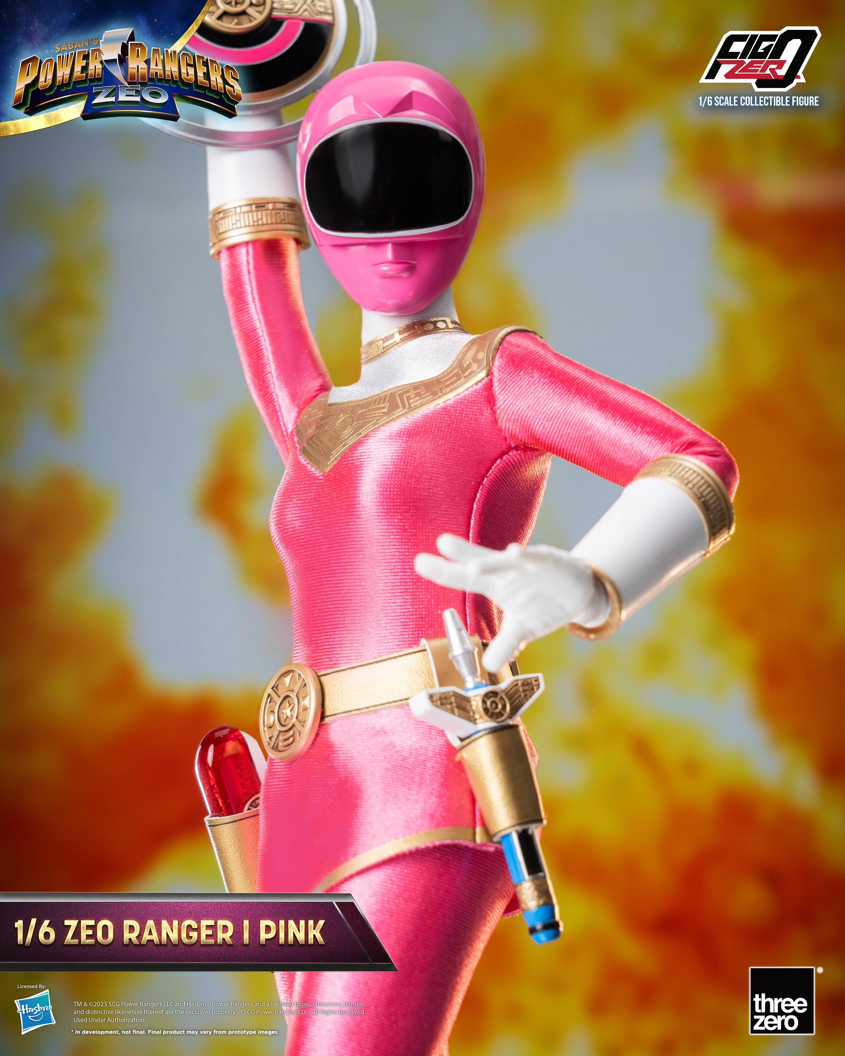 FigZero 1/6 Scale Collectible Figure - Zeo Ranger I Pink from Power Rangers