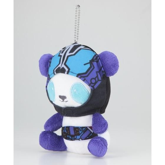 ROG Kamen Rider Build Masked Panda Plush Keychains with Removable Accessories