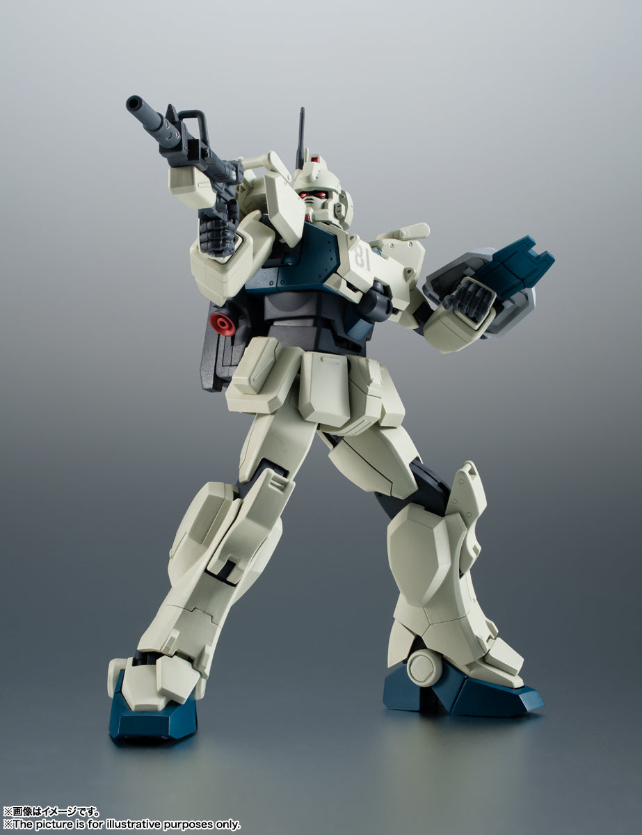 Bandai's Robot Damashii (SIDE MS) Action Figure - RX-79(G) Ez-8 Gundam Ez-8 Version Animated Style