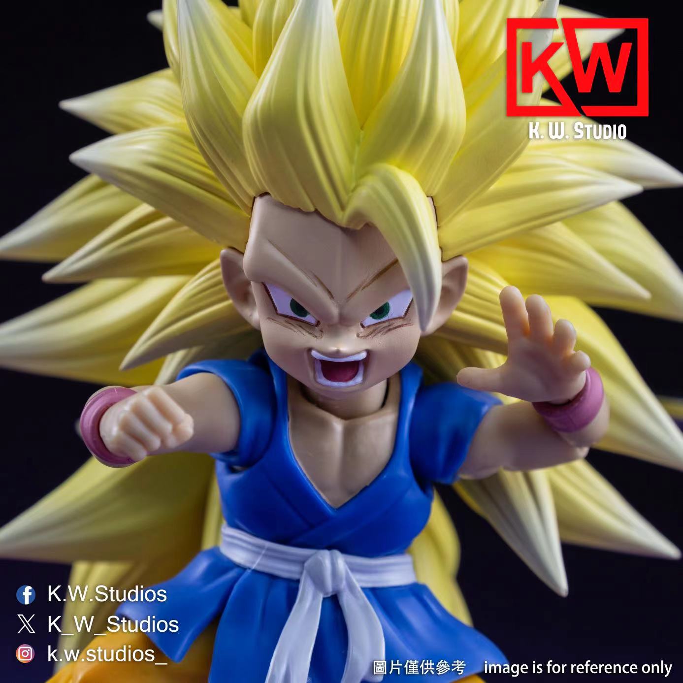 KW Studio KW004 Super Saiyan 3 Son Goku GT Head Set Upgrade Parts