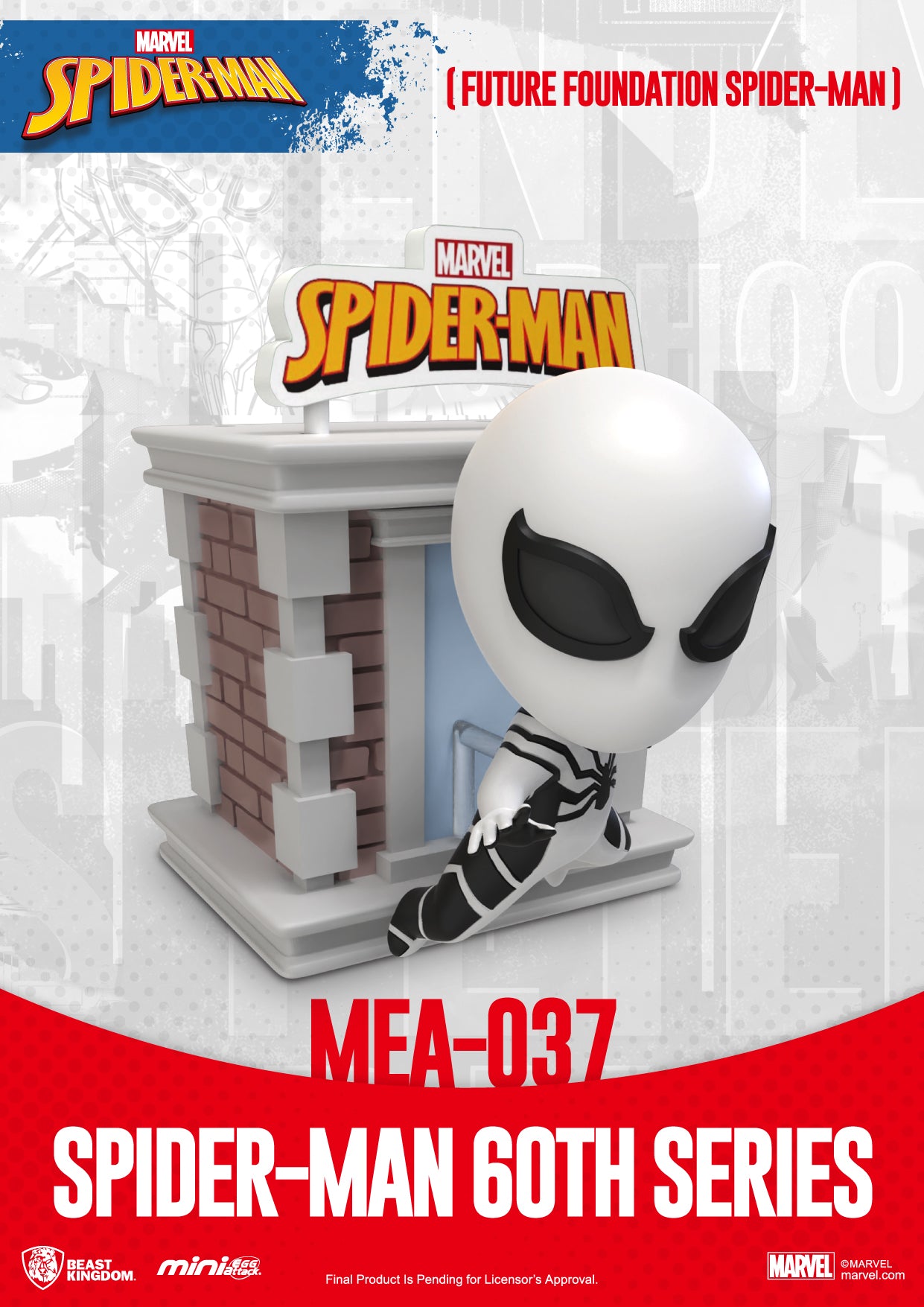 Spider-Man 60th Anniversary MEA - 037 Mini Egg Attack Collectible Figure Display