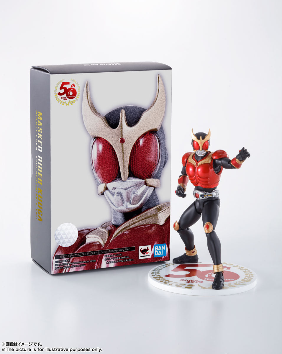 SH Figuarts 50th Anniversary Version Action Figure of Kamen Rider Kuuga in Mighty Form