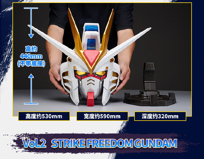 BN Head Collection Volume 2 - ZGMF - X20A Strike Freedom Gundam Helmet Collectible