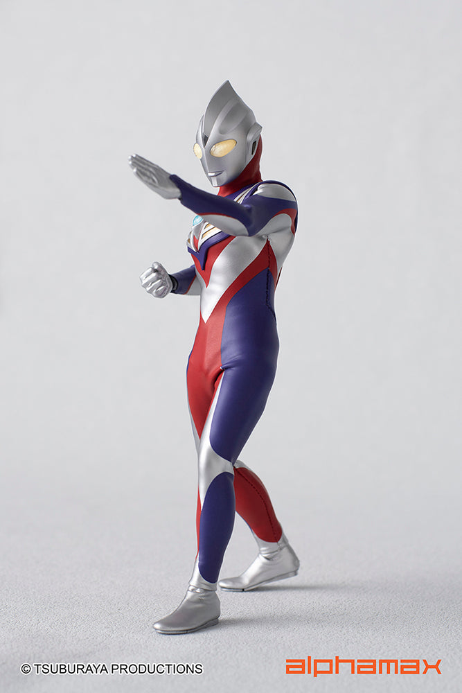 Alphamax 6.5 - inch Fully - Posable Ultraman Tiga Action Figure with Hidden Joints
