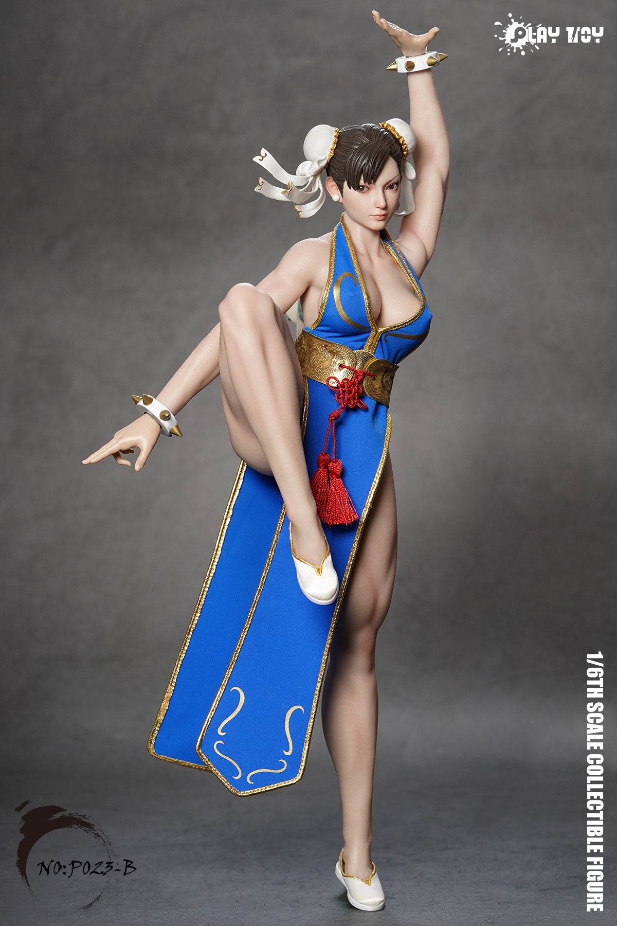 Pre - order Playtoy P023B Blue Chun - Li 2.0 Female Action Figure