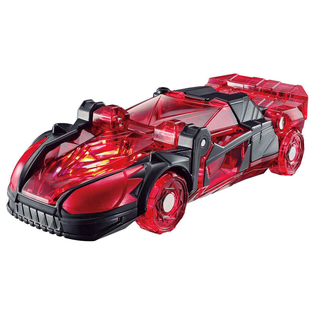 DX Kiramager Red Sports Car Mashin with Uniquely - Colored Helmets