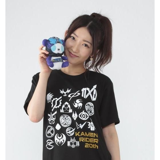 ROG Kamen Rider Build Masked Panda Plush Keychains with Removable Accessories