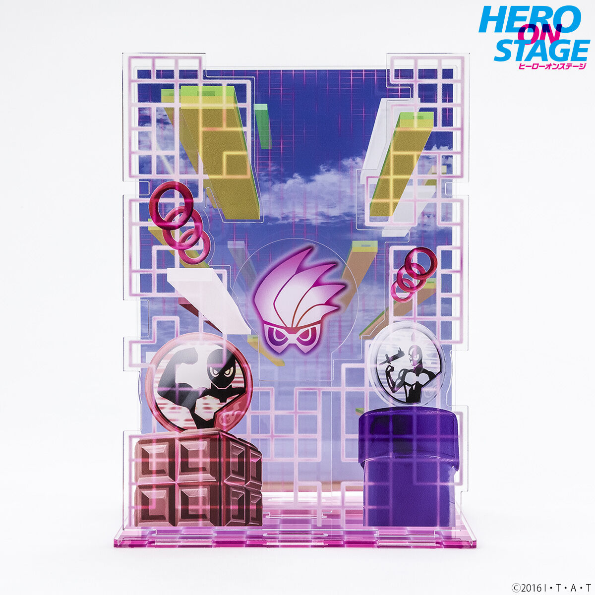 Kamen Rider Ex - Aid Acrylic Display Showcase for On - Stage Heroes
