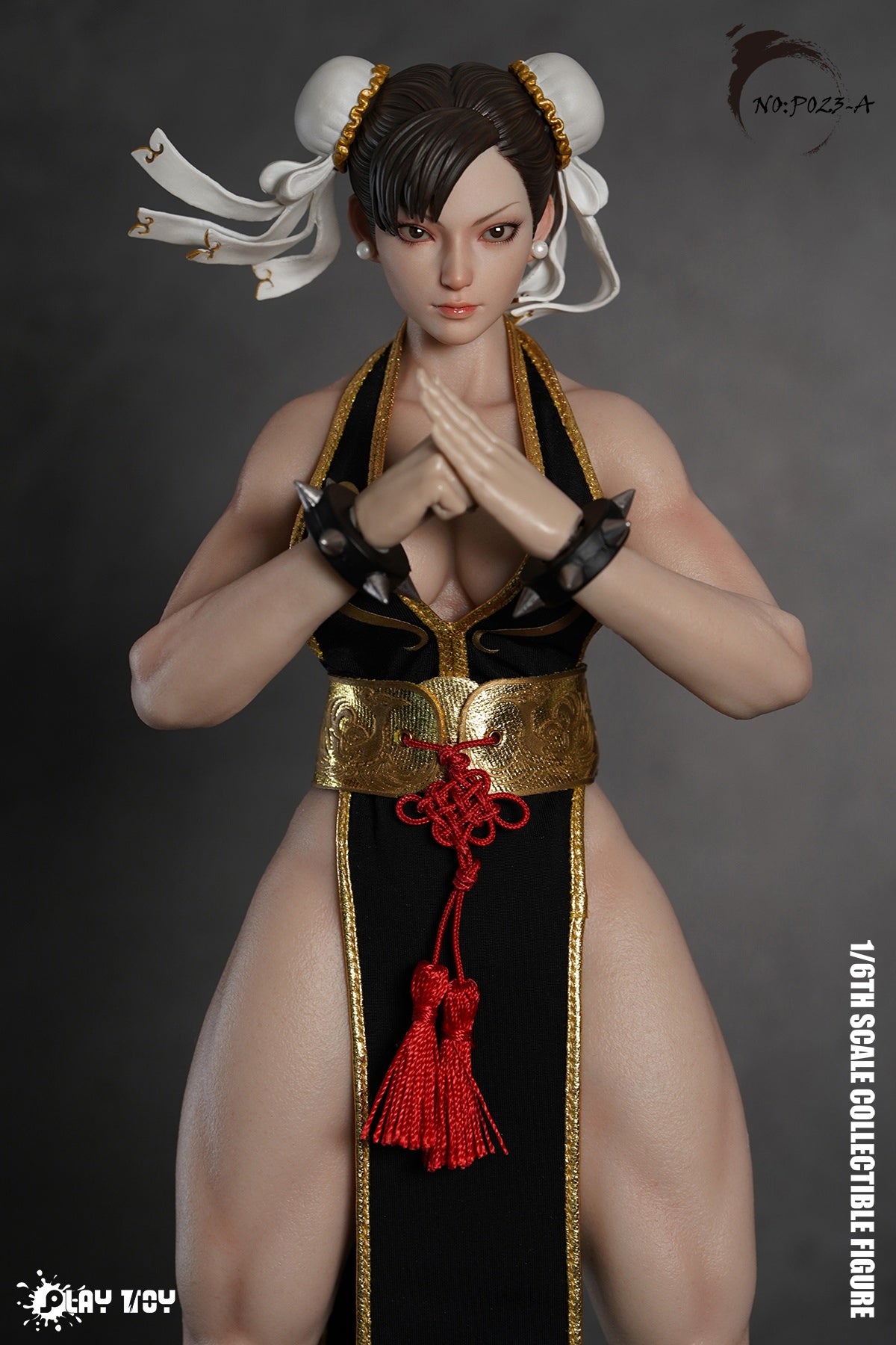 Preorder Playtoy P023A Black Chun-Li 2.0 Poseable Doll