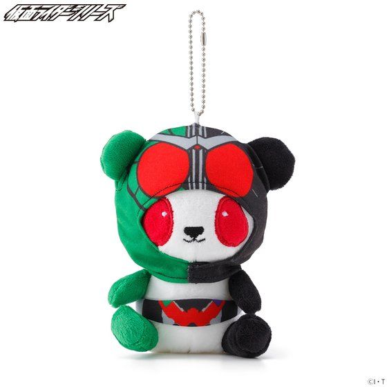 ROG Heisei Kamen Rider Panda - Inspired Plush Mascot Keychains for Collectors and Fans