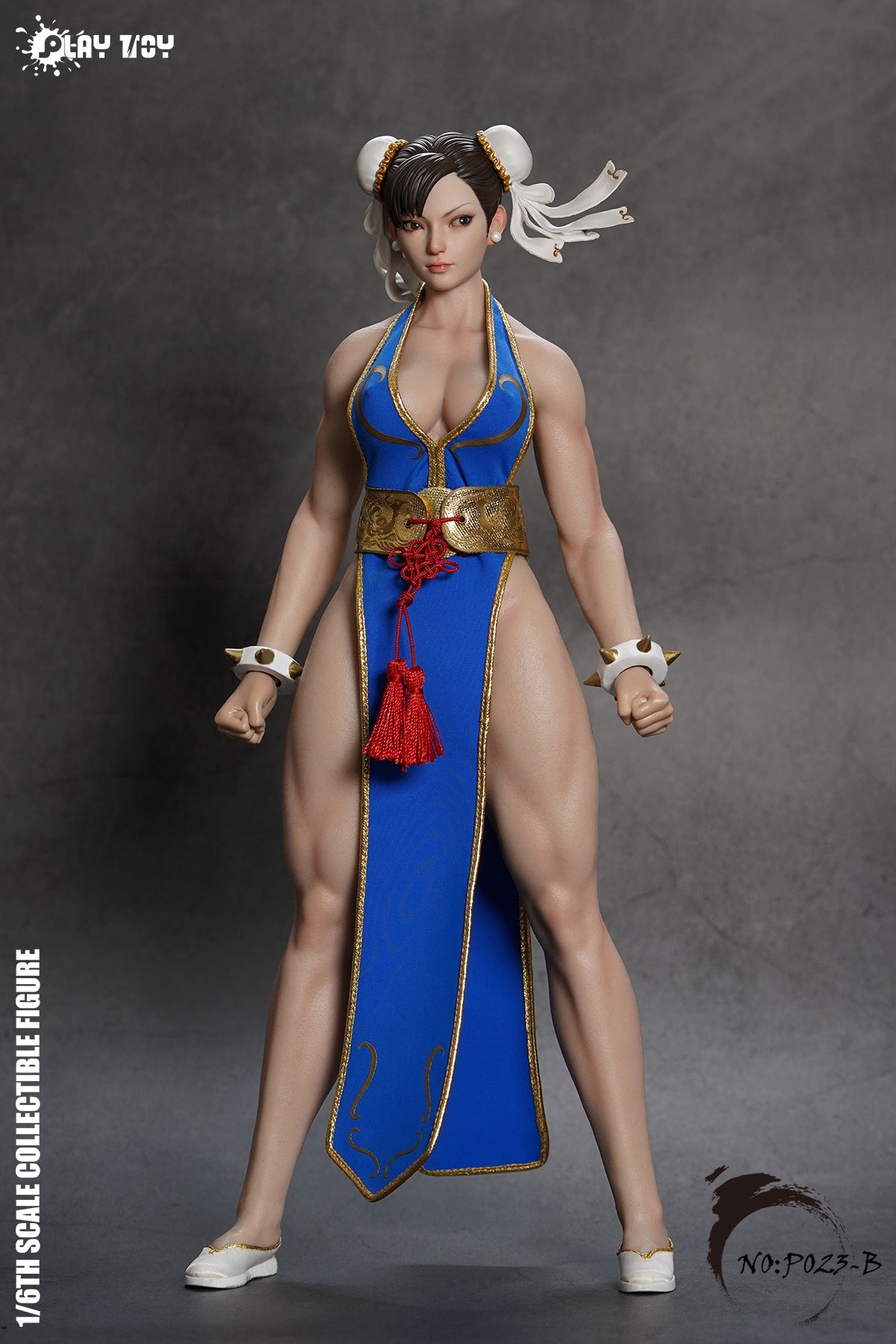 Pre - order Playtoy P023B Blue Chun - Li 2.0 Female Action Figure