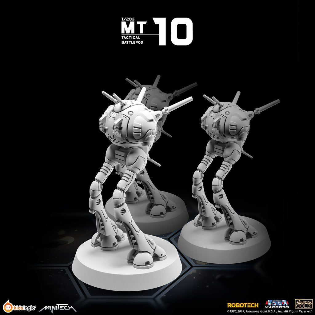 MiniTech MT10 Tactical Battlepod Set: 3 Non - painted Macross/Robotech Miniatures
