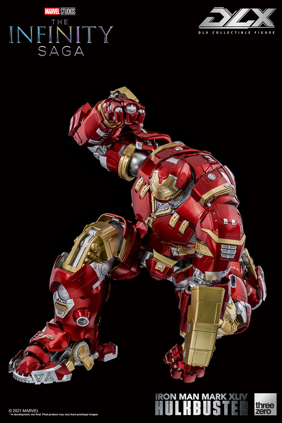 DLX Infinity Saga Die - Cast Iron Man Mark 44 Hulkbuster Armor with LED Lights