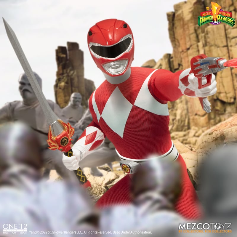 Mezco One:12 Collective Premium Mighty Morphin Power Rangers Deluxe Boxed Figure Set