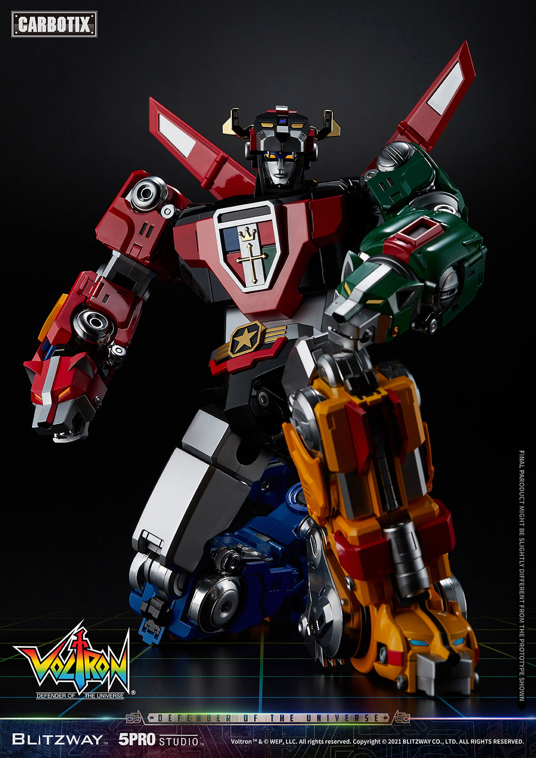 Blitzway High - Quality Collectible Carbotix Voltron Figure from Voltron Anime Series