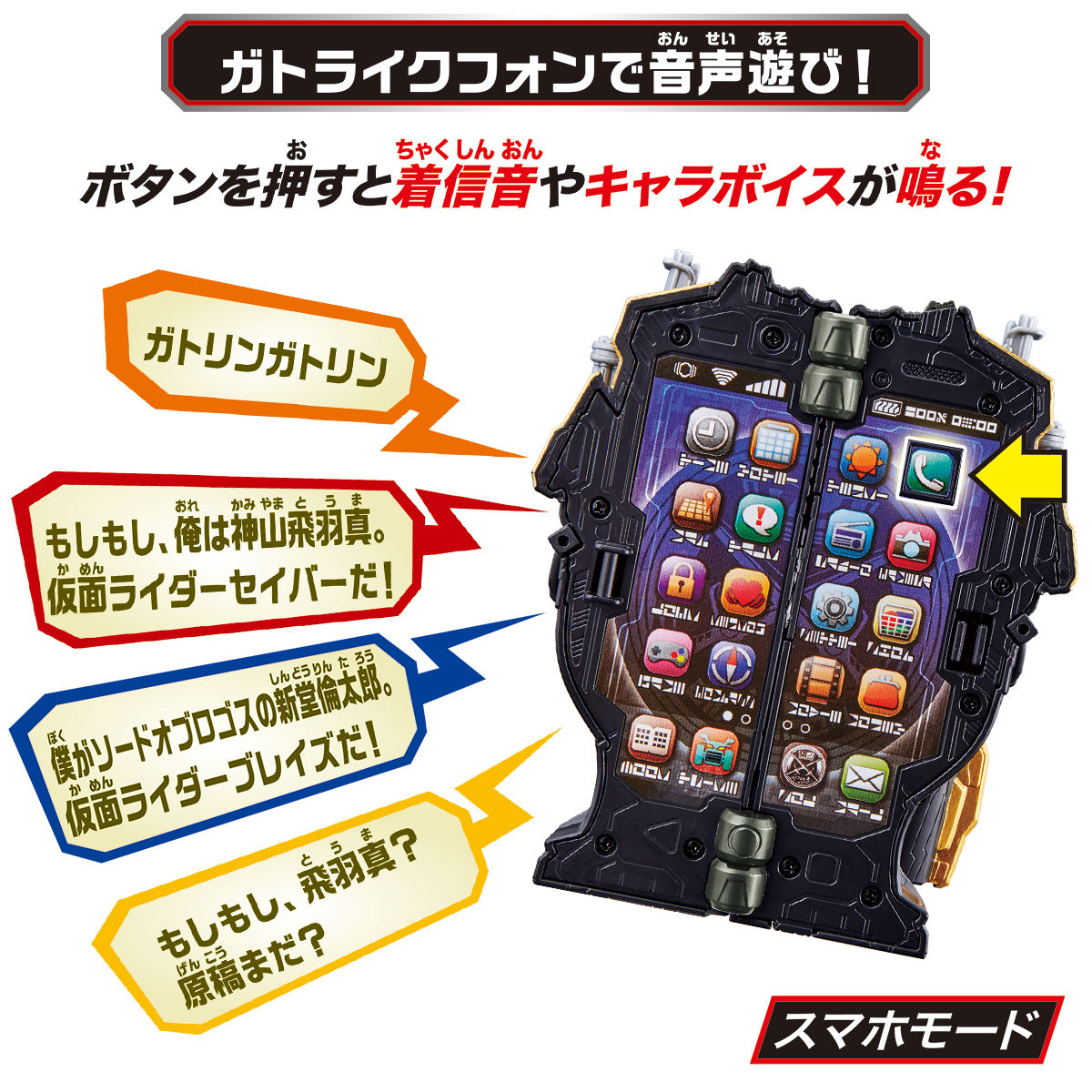 DX Gatrike Transformable Phone Compatible with RKF Figures