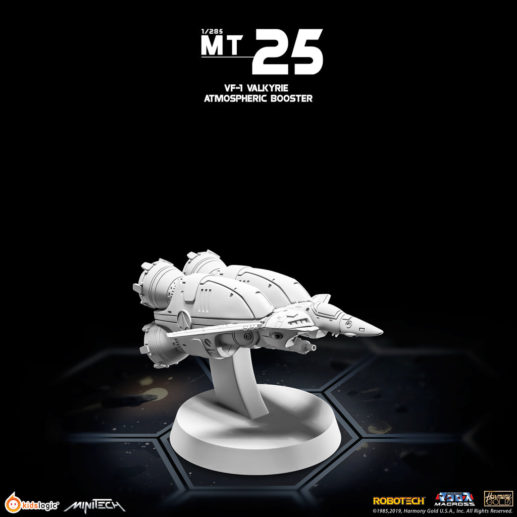 Miniature Collectible Minitech MT25 Veritech VF - 1 Valkyrie Atmospheric Booster Model