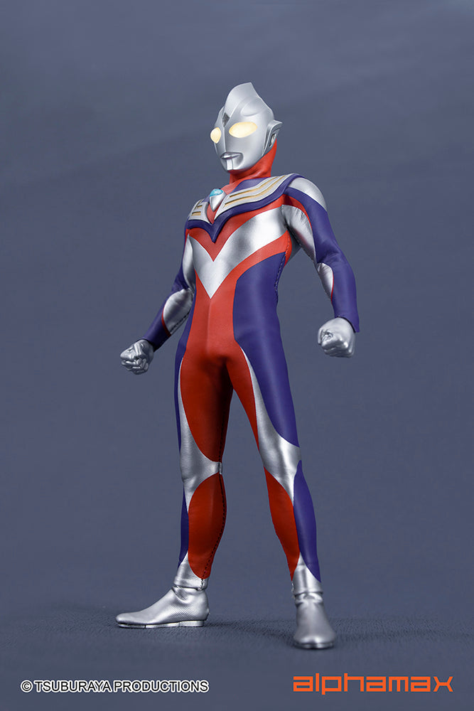 Alphamax 6.5 - inch Fully - Posable Ultraman Tiga Action Figure with Hidden Joints