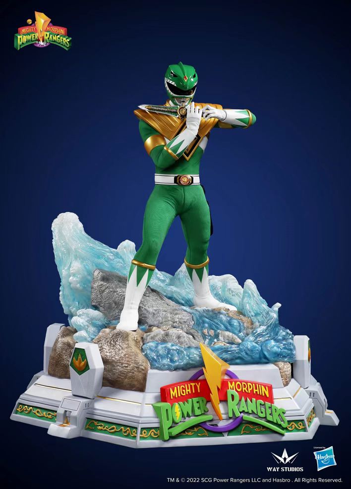 WayStudios Collectible 1/4 Scale Statue of the Mighty Morphin Green Ranger from the Popular Series