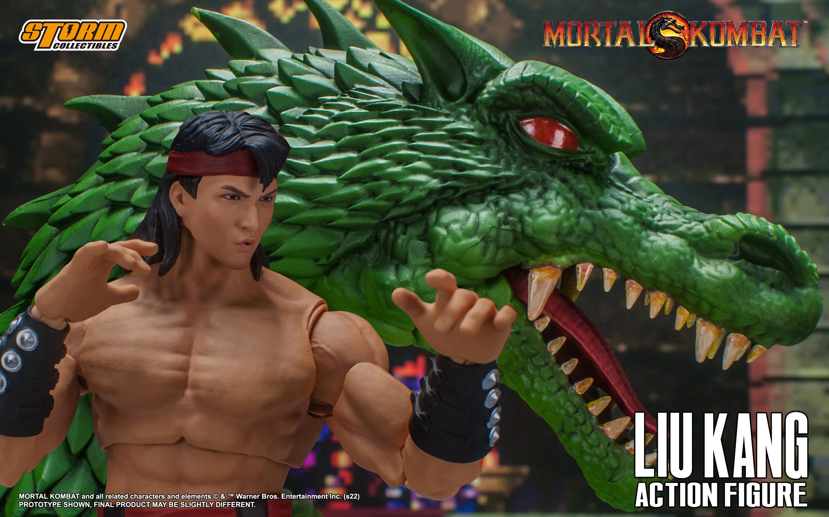 Storm Collectibles 1/12 Scale Liu Kang Action Figure from Mortal Kombat - A Highly Detailed Collectible Toy