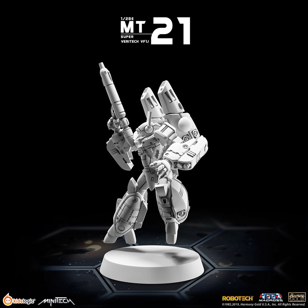 Miniature Collectible Minitech MT21 Super Veritech VF1J in Battloid Mode