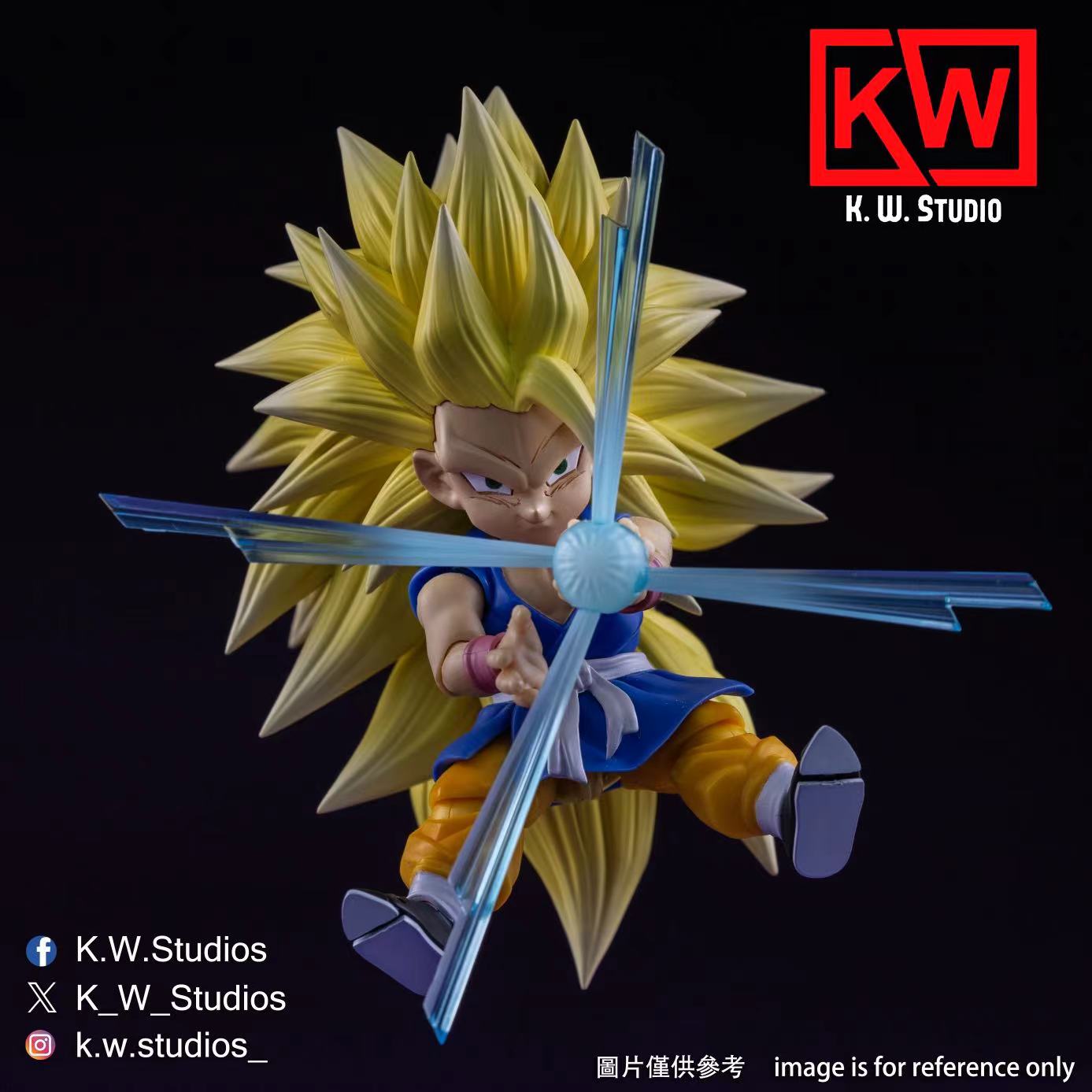 KW Studio KW004 Super Saiyan 3 Son Goku GT Head Set Upgrade Parts