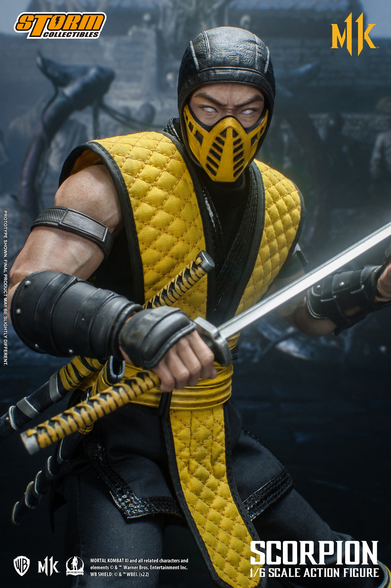 Storm Collectibles 1/6 Scale Mortal Kombat Scorpion Action Figure - High - Quality Collectible Toy