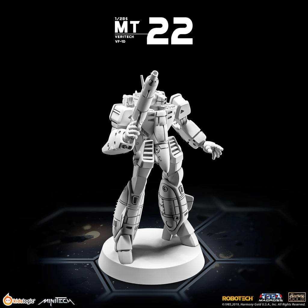 MiniTech MT22 Veritech VF - 1D in Battloid Mode: Unpainted Miniature Model