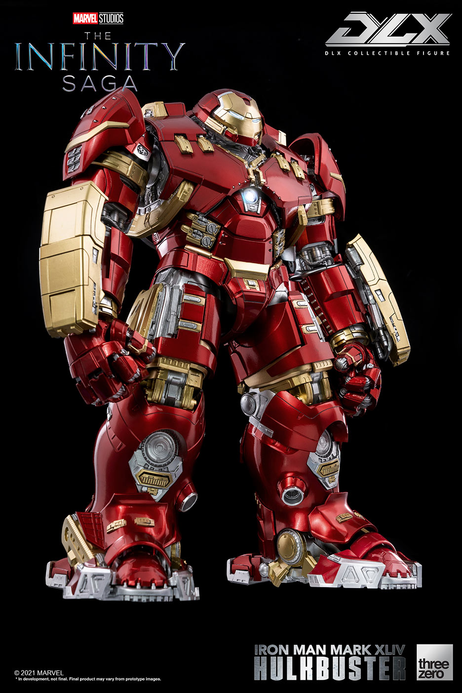 DLX Infinity Saga Die - Cast Iron Man Mark 44 Hulkbuster Armor with LED Lights