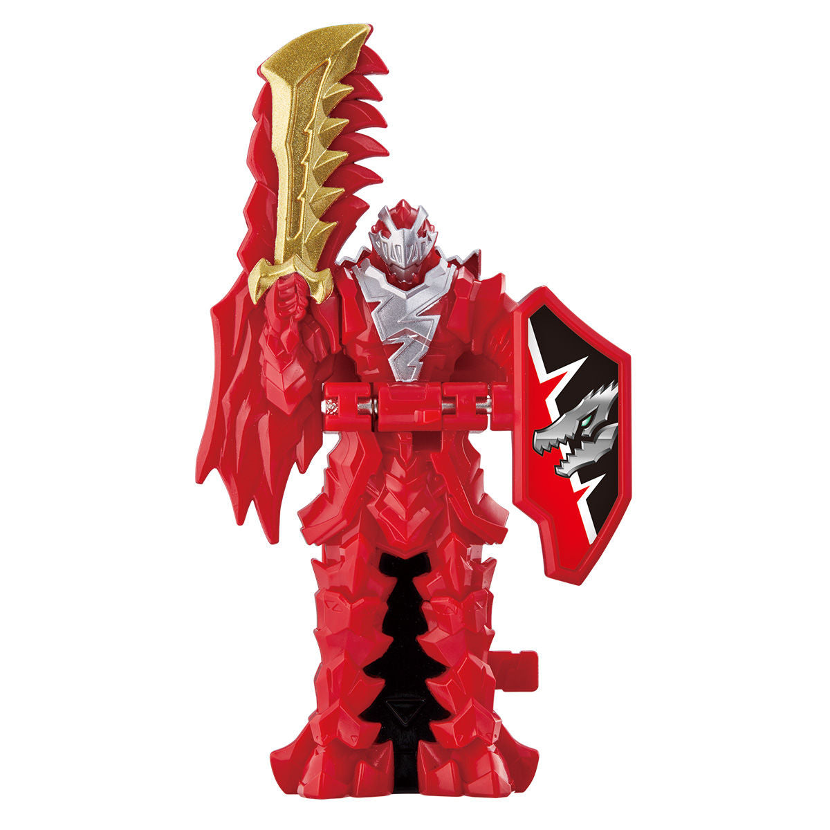 DX KishiRyuOh: Red Mecha Transforming from Dino to Robo Mode