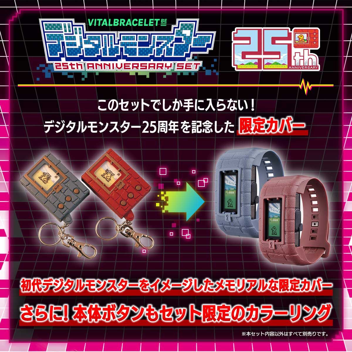 25th Anniversary Digimon Vital Brace BE Collector's Set