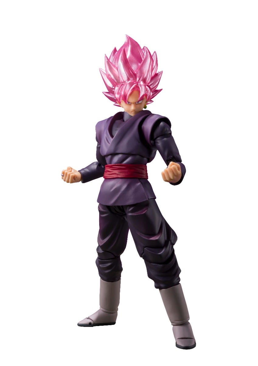 SH Figuarts Collectible Action Figure of Goku Black in Super Saiyan Rose Form