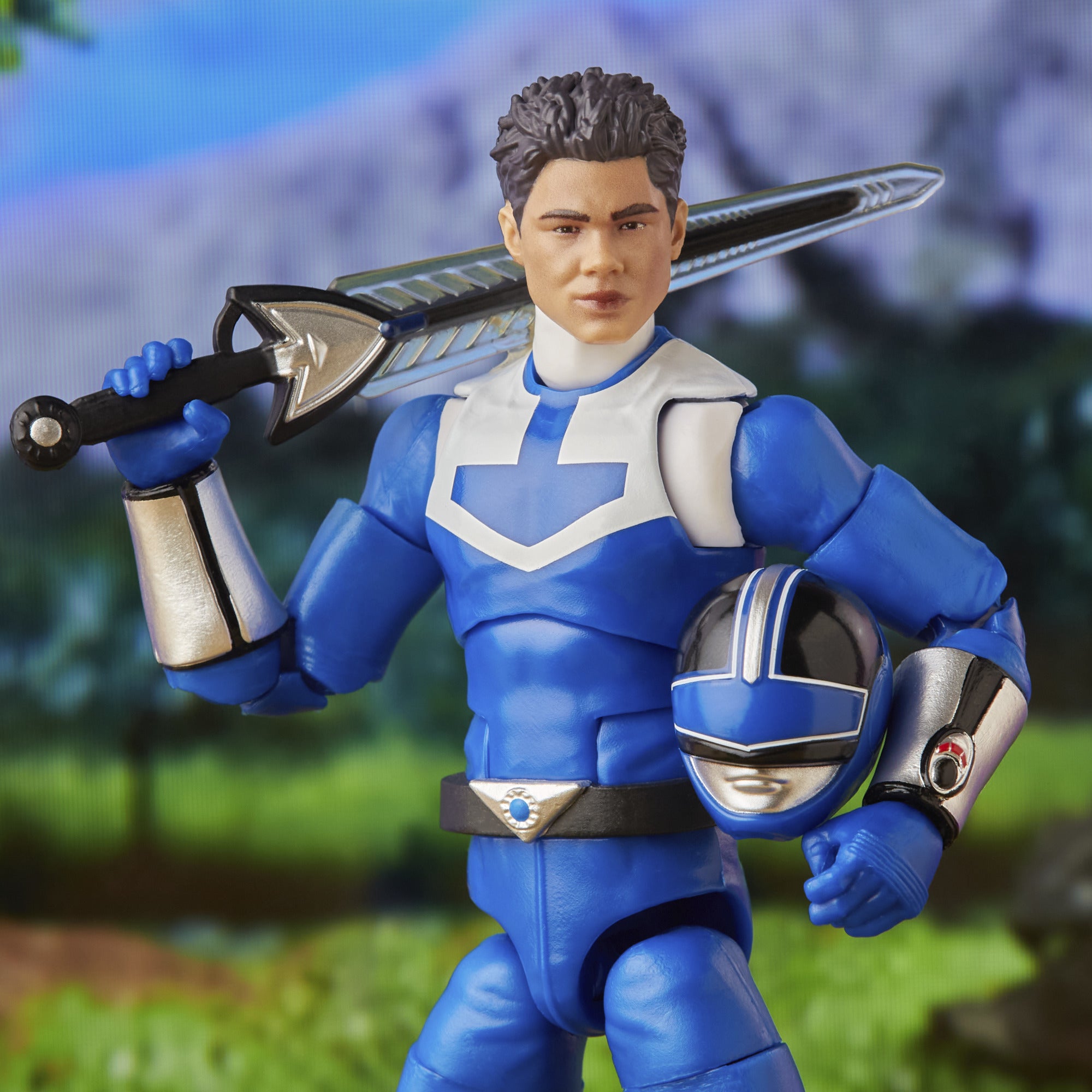 DLX Lightning Collection: Time Force Blue Ranger 6 - inch Figure with Cycle