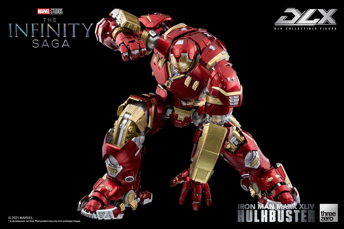 DLX Infinity Saga Die - Cast Iron Man Mark 44 Hulkbuster Armor with LED Lights