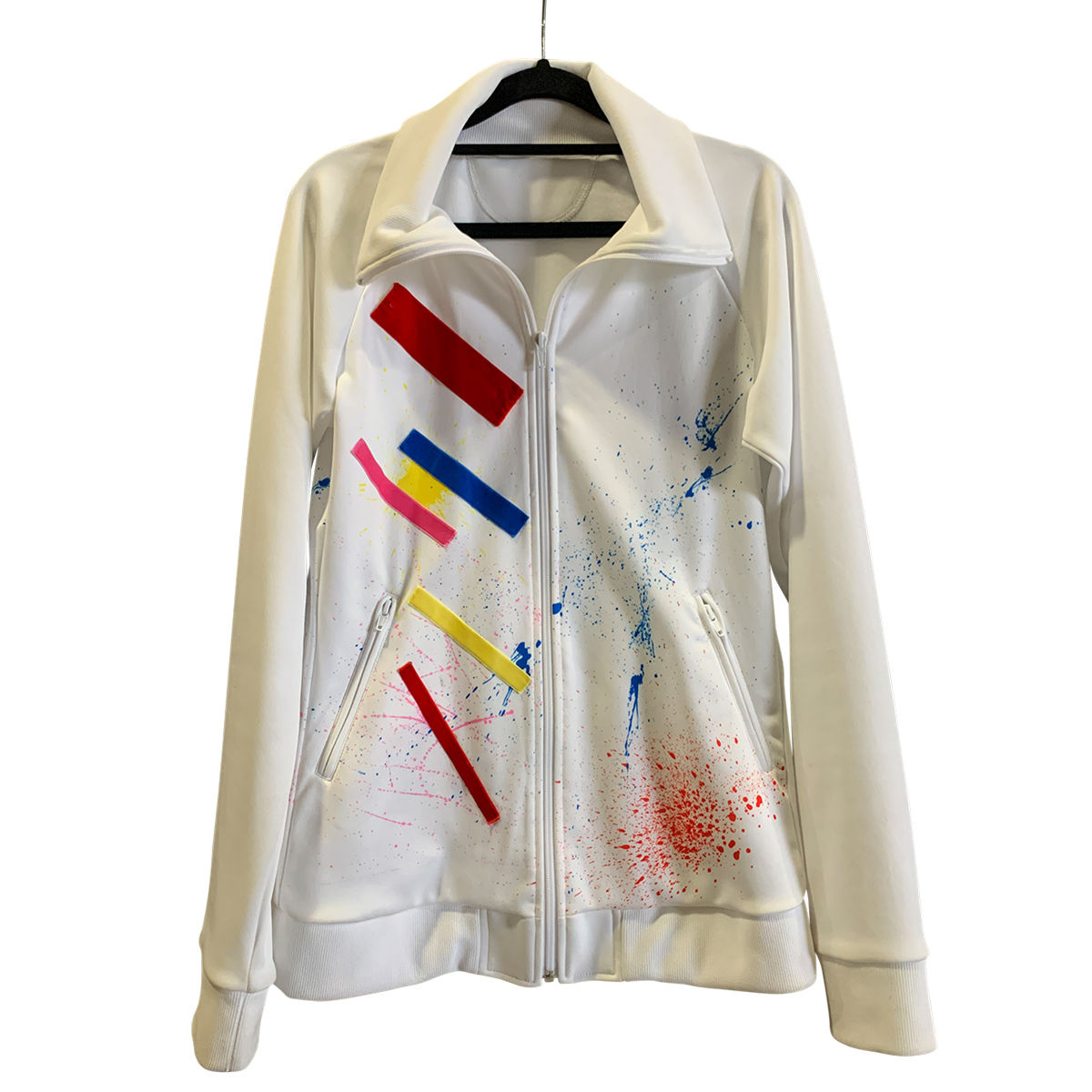 Kaito's Stylish Paint - Splattered Fashion Jacket