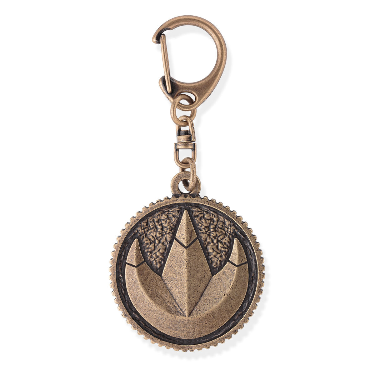 Brass - Plated Zyuranger Beast Guardian Medal Keychain Charms