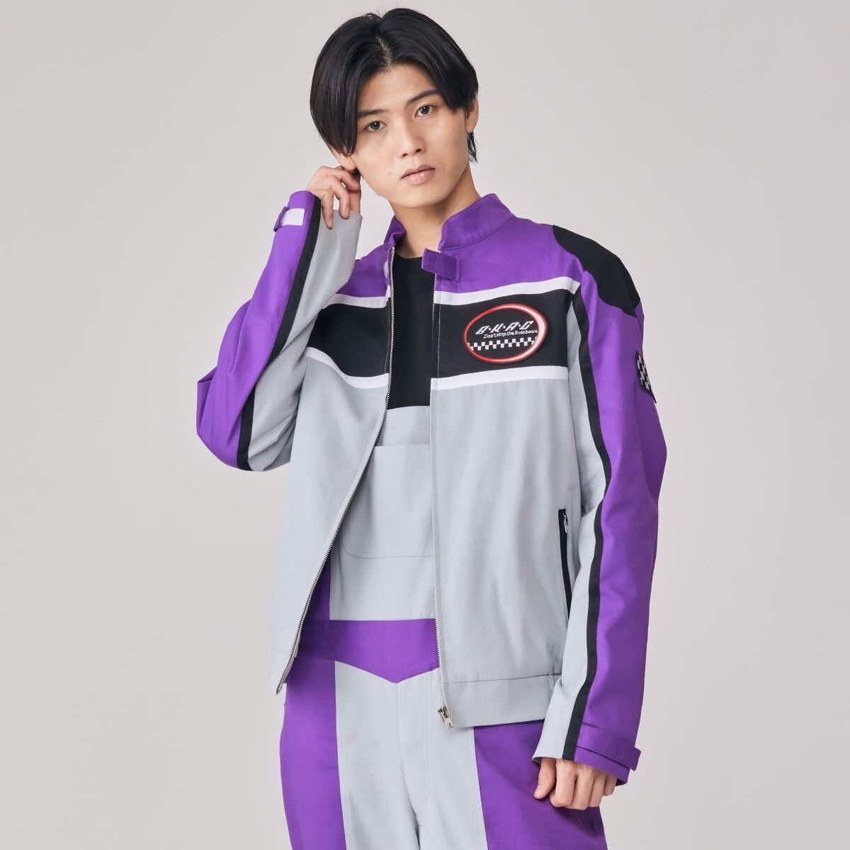 Boon Violet Racing Pit Crew Jacket for Men and Women