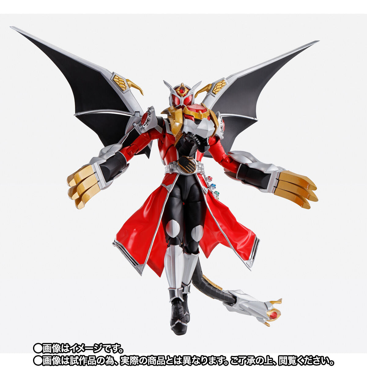 SH Figuarts Action Figure of Kamen Rider Wizard Flame Dragon and All Dragon Version