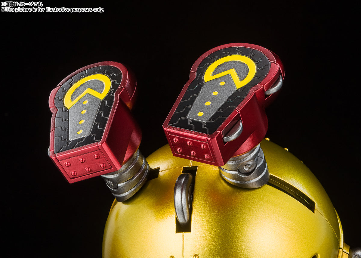 4-Inch Retro Chogokin Mecha Pac-Man with Mini Figure, Ghosts, and Stand