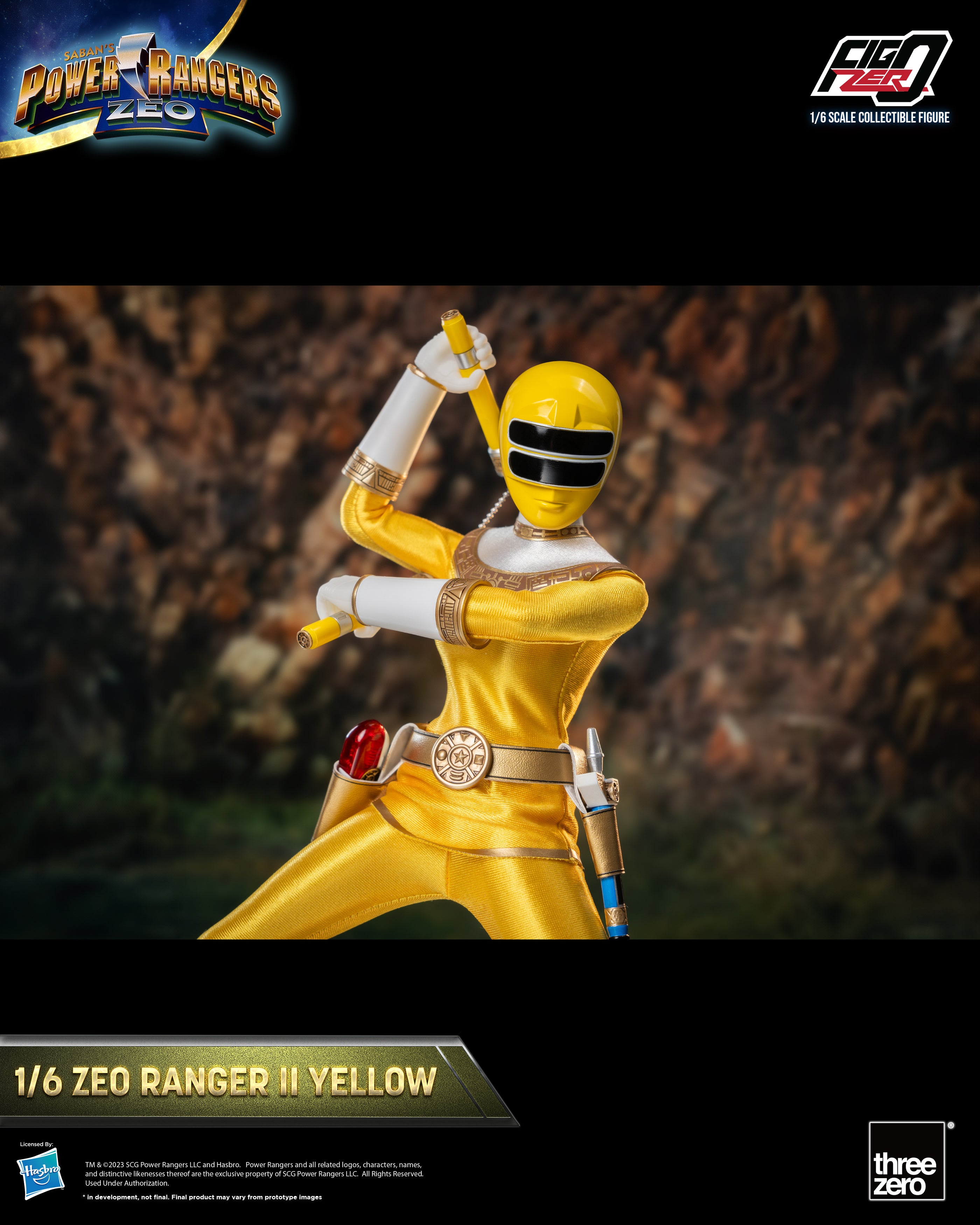 FigZero 1/6 Scale Highly Detailed Zeo Ranger II Yellow Collectible Figure