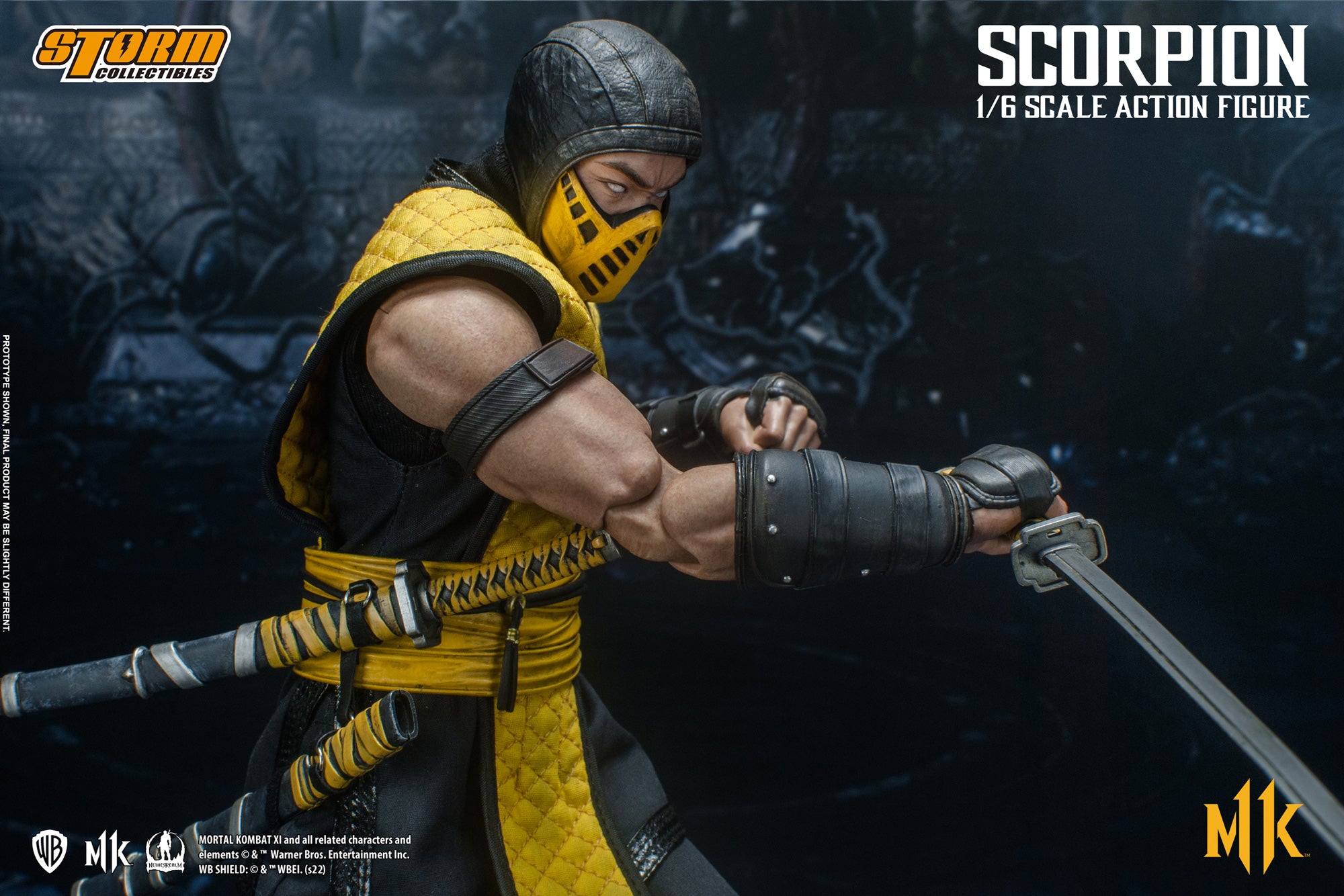 Storm Collectibles 1/6 Scale Mortal Kombat Scorpion Action Figure - High - Quality Collectible Toy