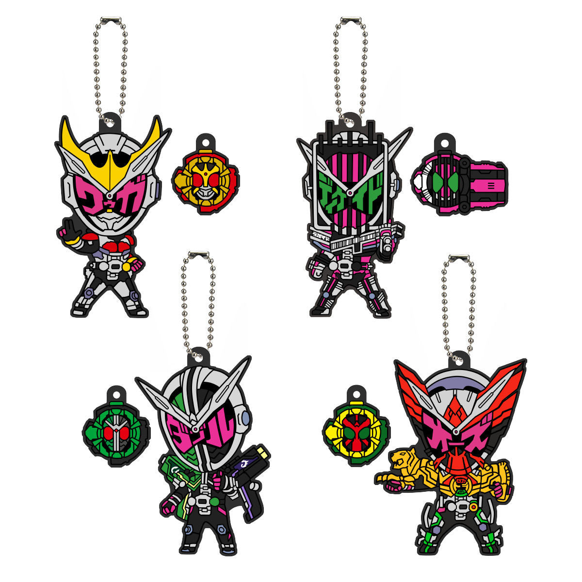 Special Set of Zi - O Rubber Mascot for Collectors