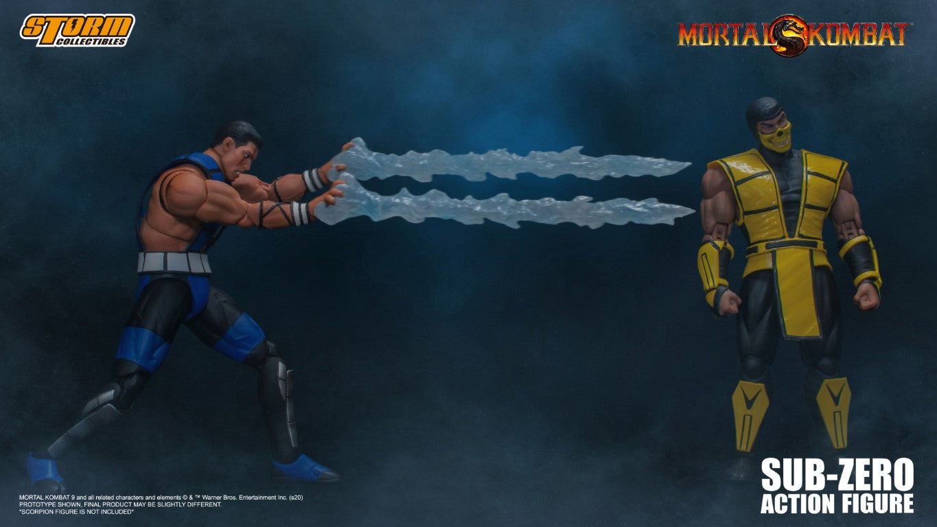 Unmasked Sub - Zero Action Figure from Mortal Kombat 3