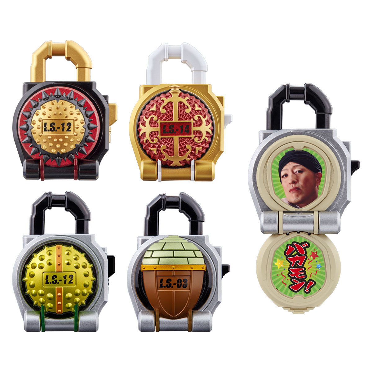 CSM Charmant Collectible Lock Seed Set with Face Plates for CSM Sengoku Driver