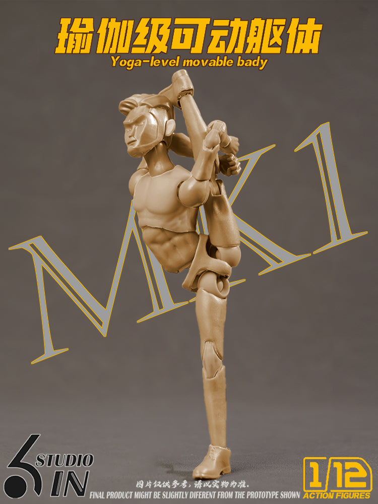 6-inch 1/12 Scale Highly Posable Male Studio Body