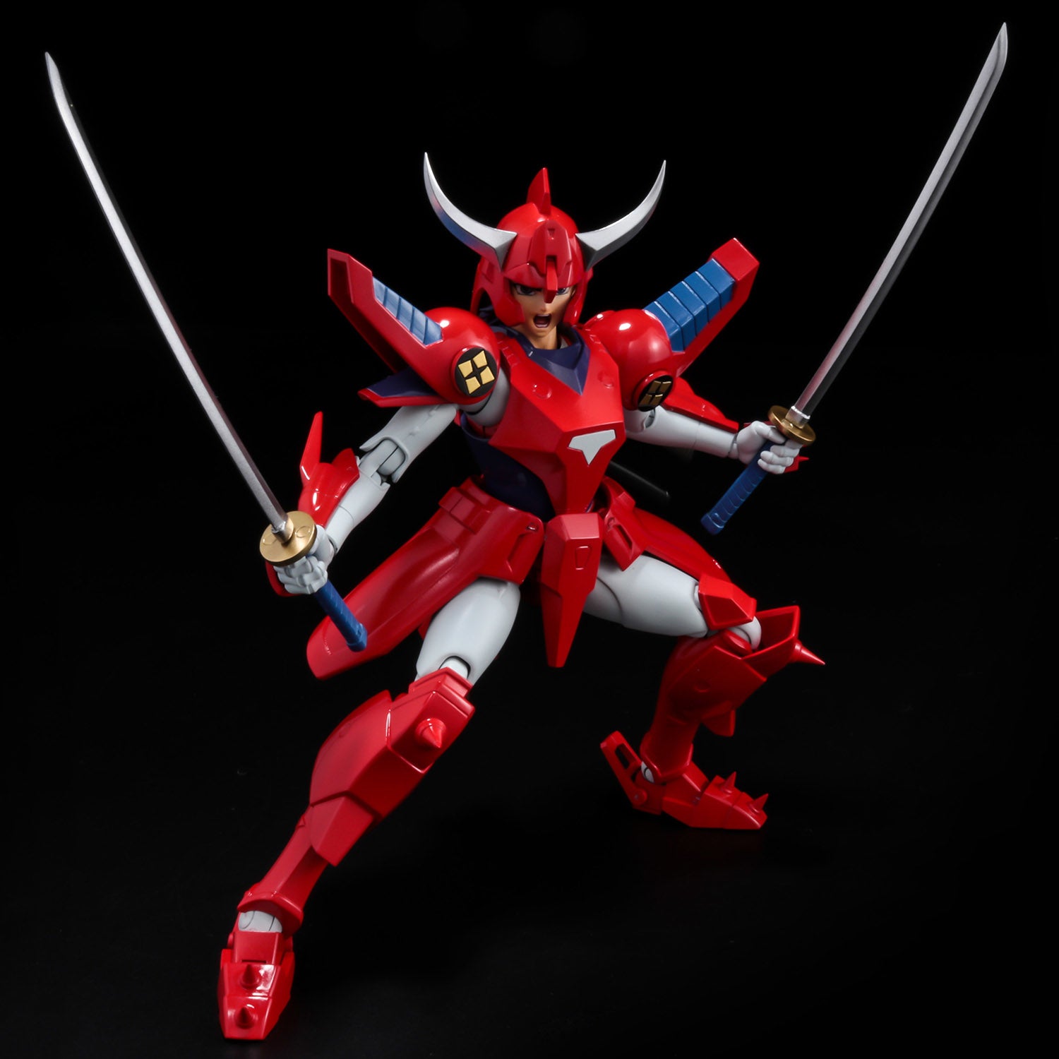 Reissued Ronin Warriors Chou - Dan - Kadou Ryo Wildfire Action Figure with Attachable Armor