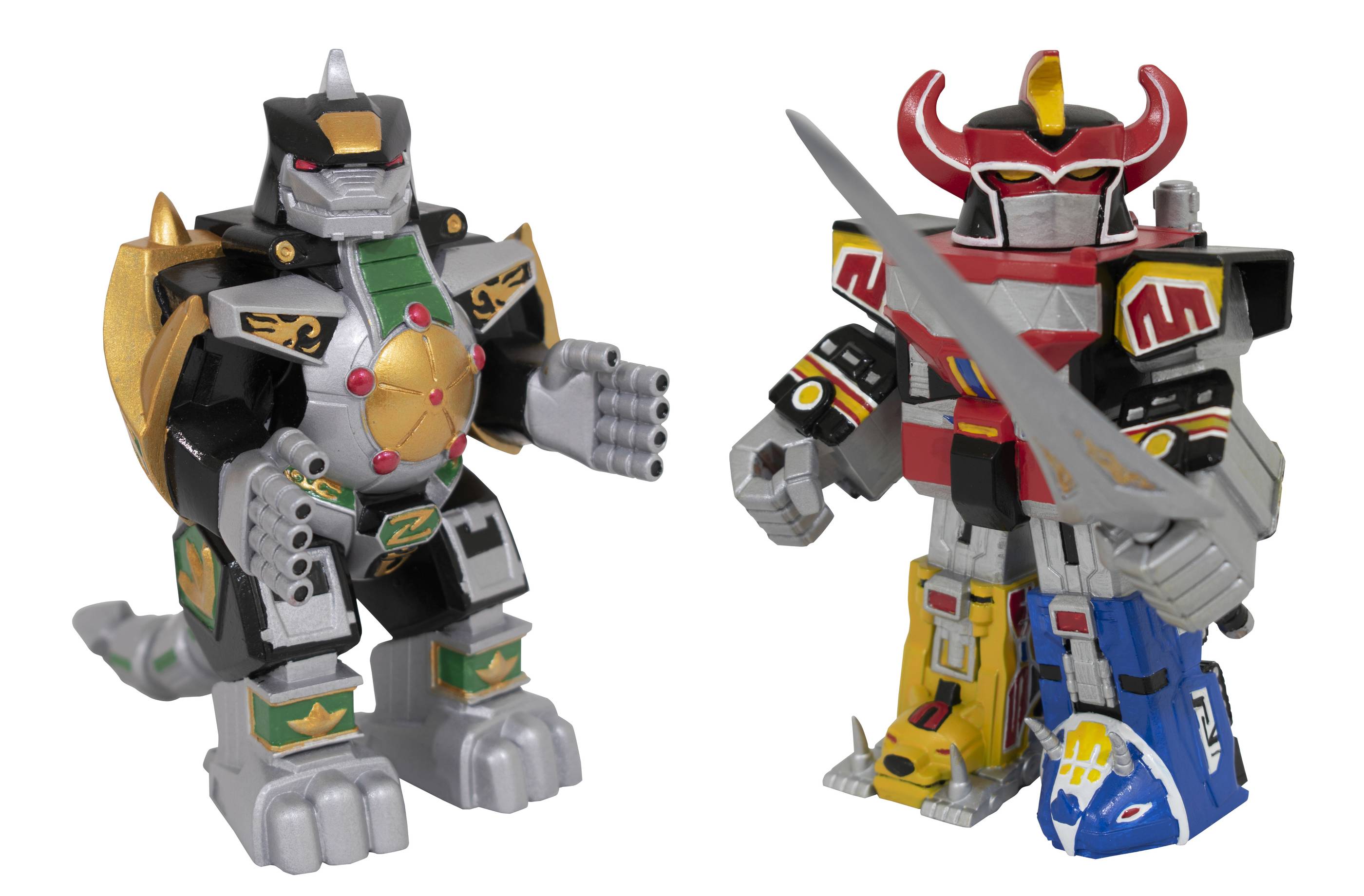 Collectible Power Rangers Megazord and Dragonzord Vinyl Figure Set - Vinimates
