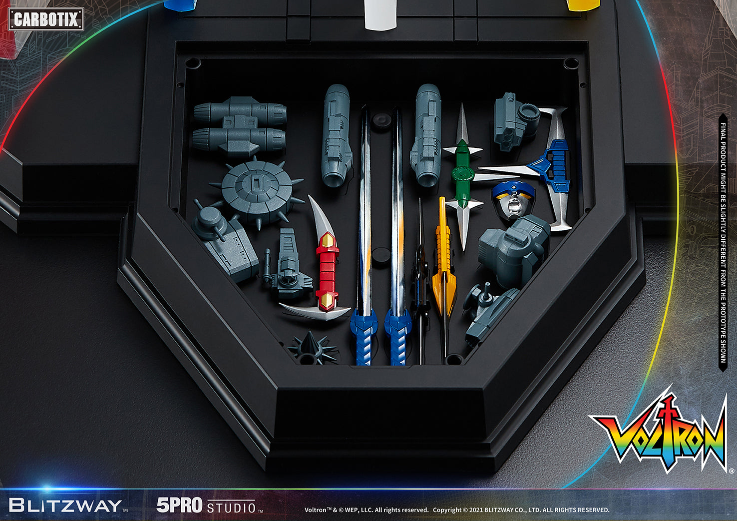 Blitzway High - Quality Collectible Carbotix Voltron Figure from Voltron Anime Series