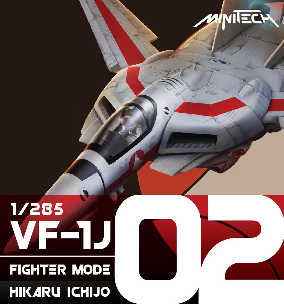 MiniTech MT02 Valkyrie VF1J Fighter Mode - Hikaru Version Collectible Model