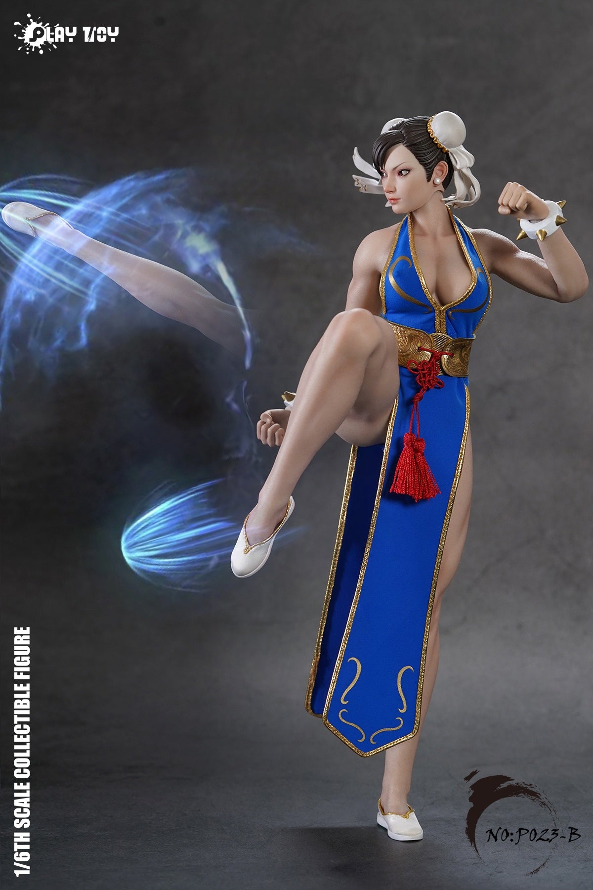 Pre - order Playtoy P023B Blue Chun - Li 2.0 Female Action Figure